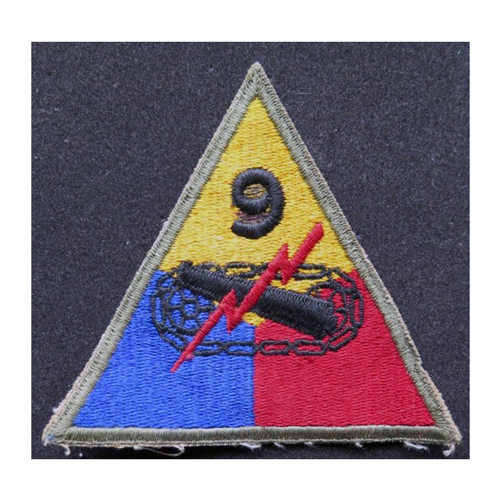 9° Armored division US army patch