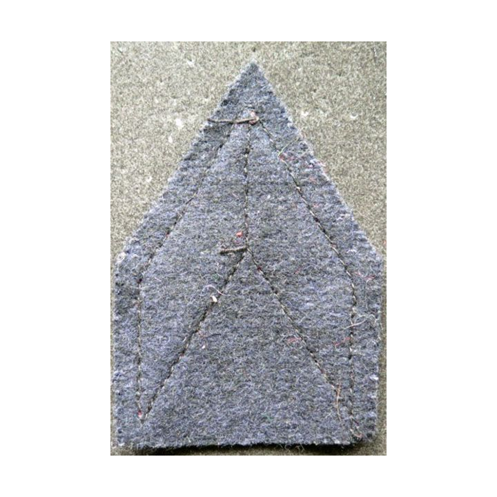 Galon de caporal PDL sur tissu bleu noir