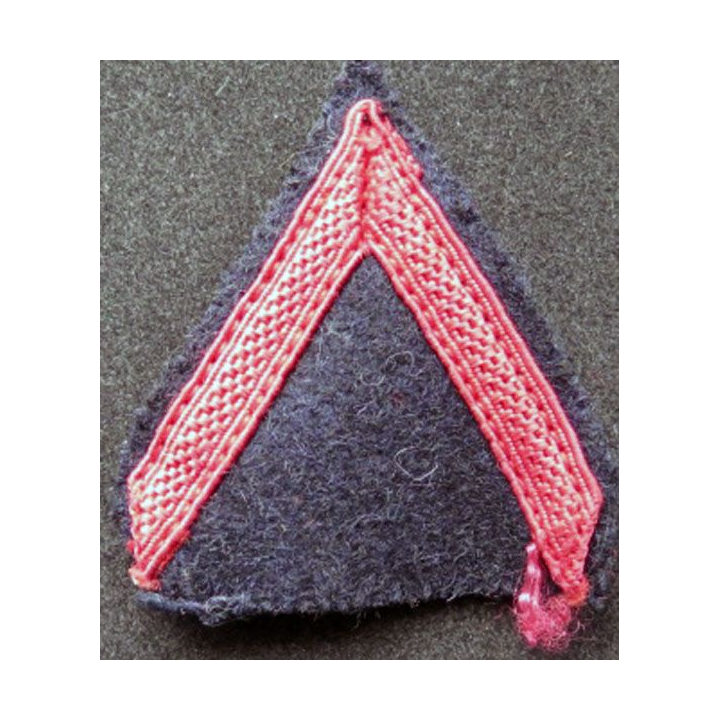Galon de 1° Classe PDL sur tissu bleu noir avec crochets