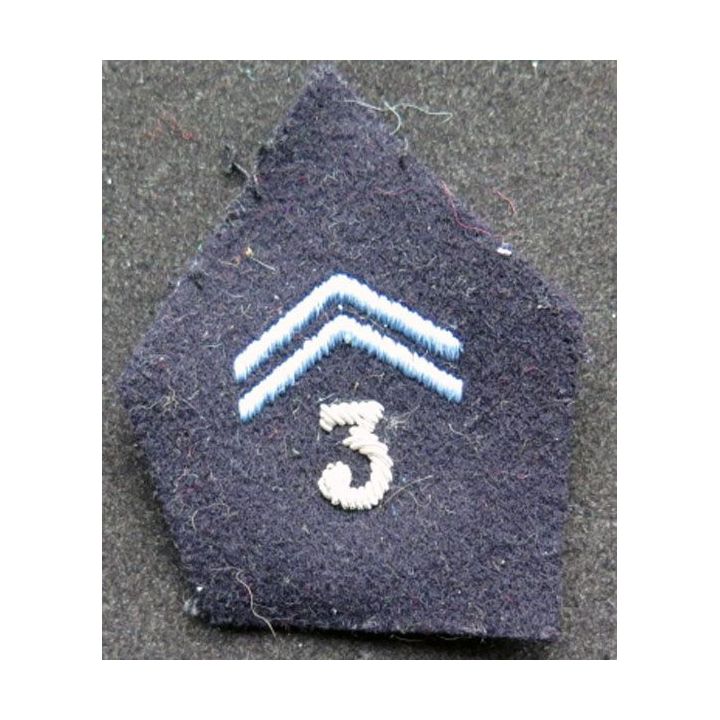 SOUTACHE : insigne de col du 3° Régiment de Hussards en cannetille