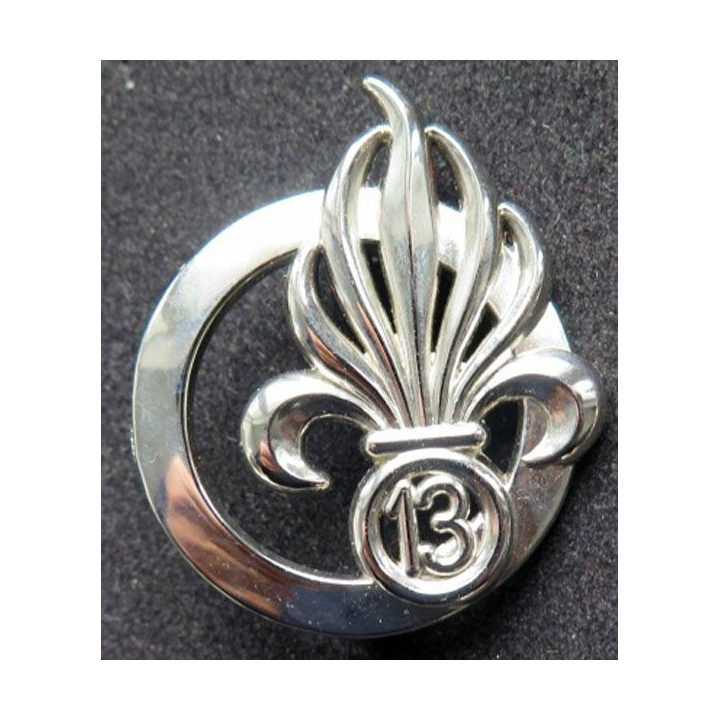 13° DBLE insigne de béret argenté 13° demi-brigade Légion Etrangère