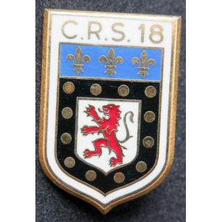 CRS 18 : insigne de la compagnie républicaine de sécurité n° 18 Drago
