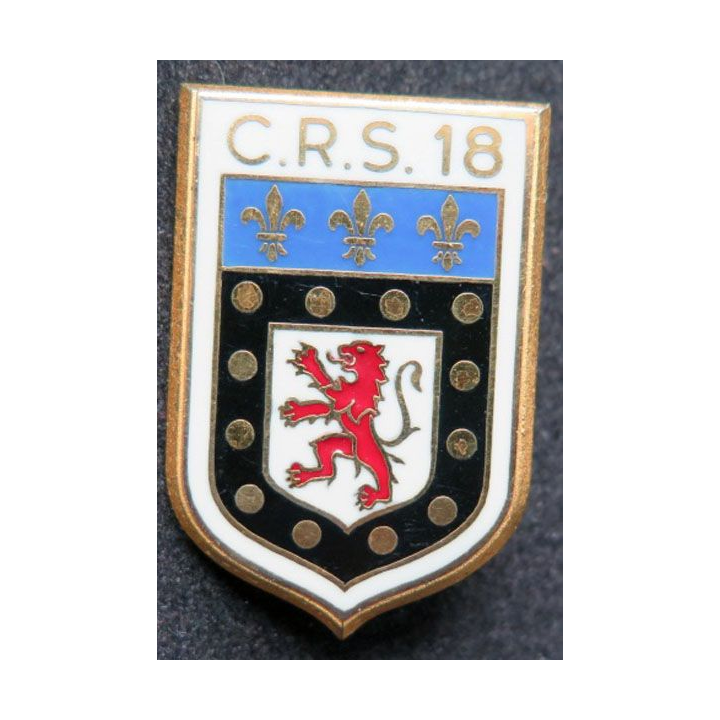 CRS 18 : insigne de la compagnie républicaine de sécurité n° 18 Drago