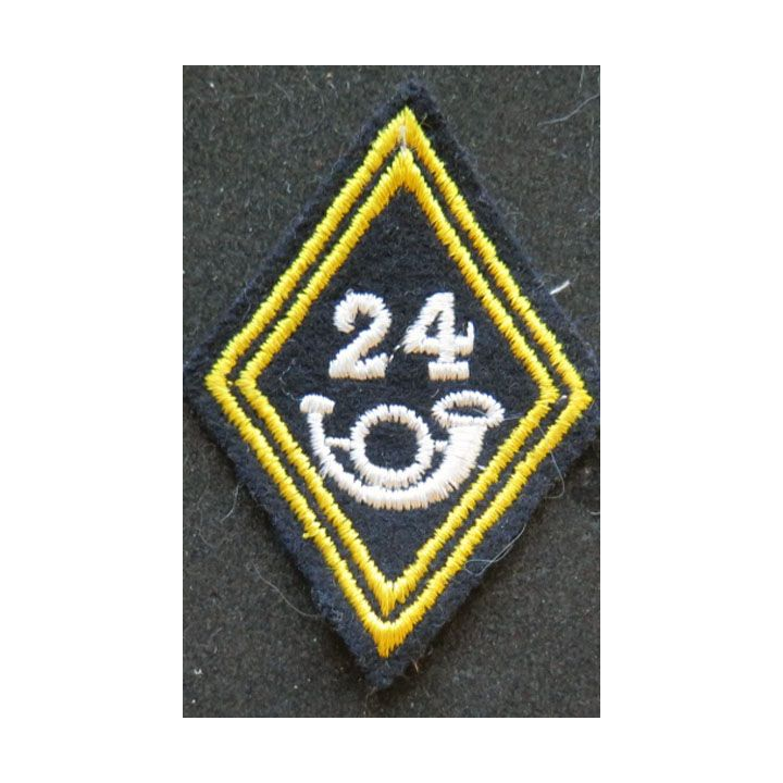 LOSANGE DE BRAS MODÈLE 45 : 24° Bataillon de chasseurs alpins cadre