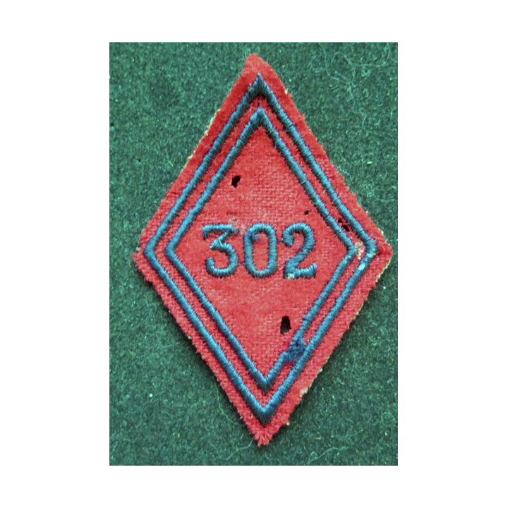 LOSANGE DE BRAS MODÈLE 45 : 302° groupement d'artillerie troupe