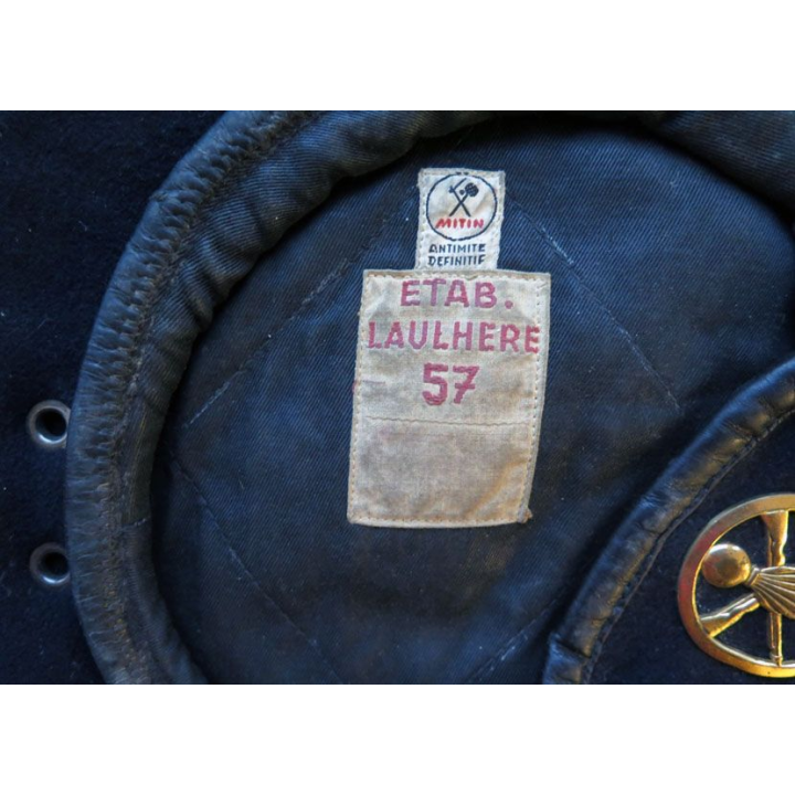 Béret bleu marine TTA de fabrication ETAB Laulhere Taille 57