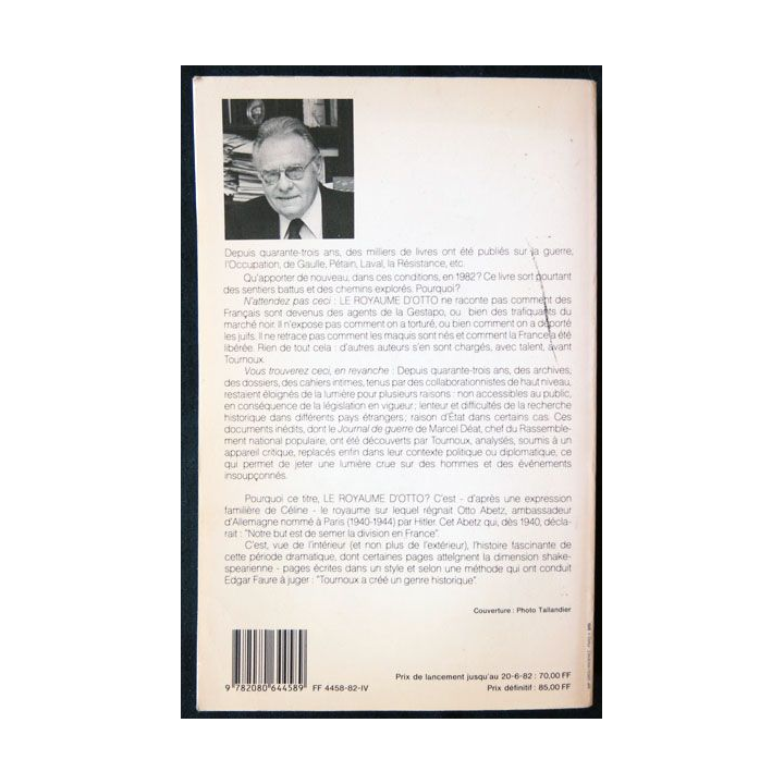 Le Royaume d'Otto écrit par Raymond Tournoux aux éditions Flammarion - F011