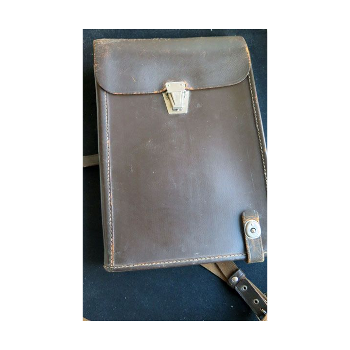 Porte document de campagne d'officier soviétique en cuir TBE