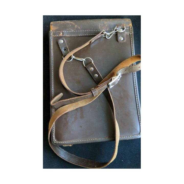 Porte document de campagne d'officier soviétique en cuir TBE
