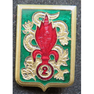 2° régiment étranger d'infanterie E O Drago Olivier Métra déposé émail