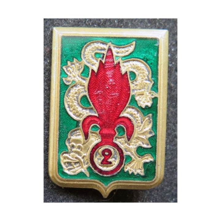 2° régiment étranger d'infanterie E O Drago Olivier Métra déposé émail