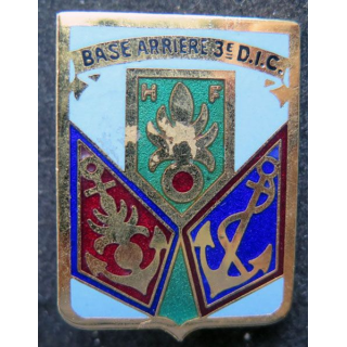 3° DIC : Base arrière de la 3° DIC division d'infanterie coloniale Destrée  retirage