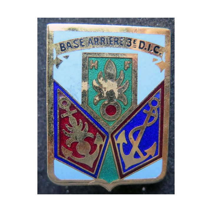 3° DIC : Base arrière de la 3° DIC division d'infanterie coloniale Destrée  retirage
