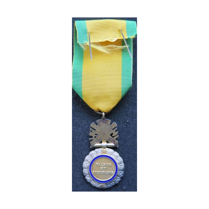 FRANCE : Médaille militaire 1870 3° république en argent émaux parfaits