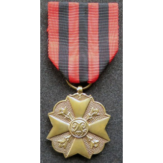 BELGIQUE : médaille de bronze du mérite civique belge (3° Classe)