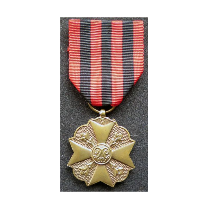 BELGIQUE : médaille de bronze du mérite civique belge (3° Classe)