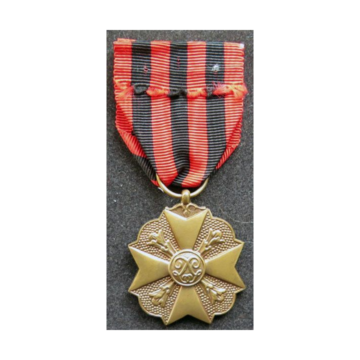 BELGIQUE : médaille de bronze du mérite civique belge (3° Classe)