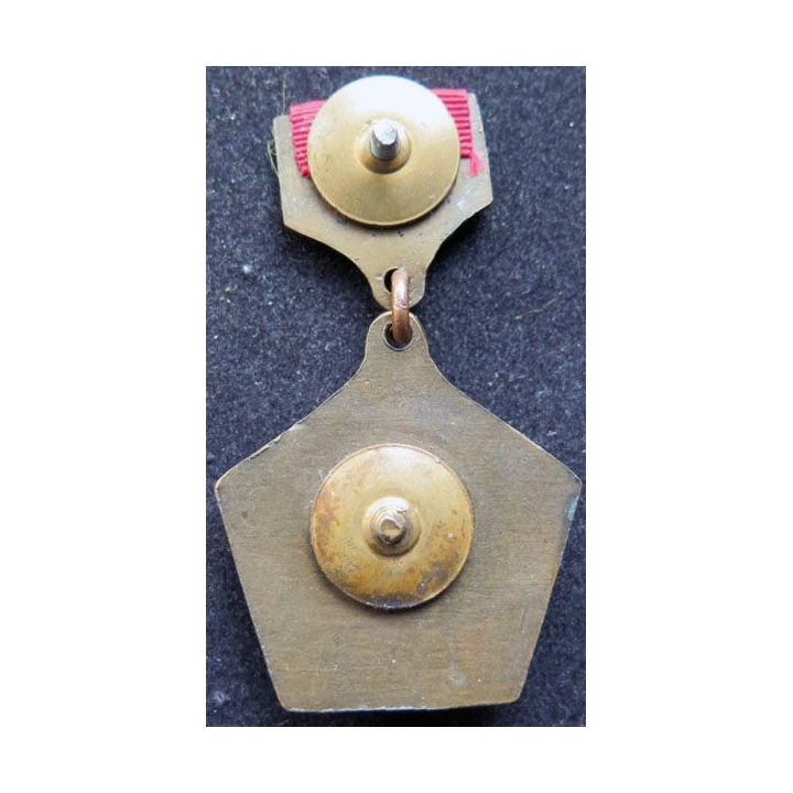 URSS : médaille cuivrée avec étoile rouge (montage artisanal bidouille ?)