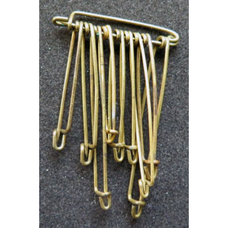 MILITARIA : lot de 10 épingles en laiton de dimensions variées