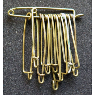 MILITARIA : lot de 10 épingles en laiton de dimensions variées