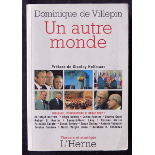 Un autre monde écrit par Dominique de Villepin aux éditions L'Herme - F012