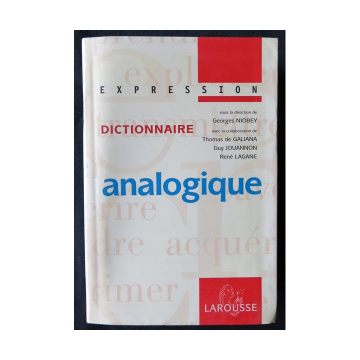 Dictionnaire analogique écrit par Georges Niobey aux éditions Larousse - F013