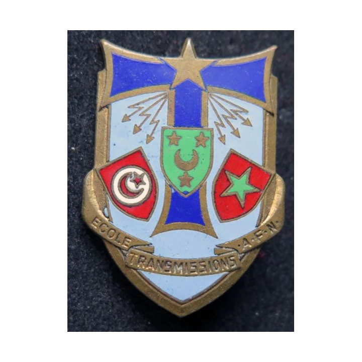 Ecole des transmissions d'Afrique du Nord AFN OFSI en émail