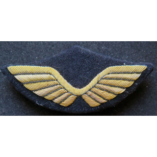 Insigne tissu de casquette d'officier de l'armée de l'air en cannetille