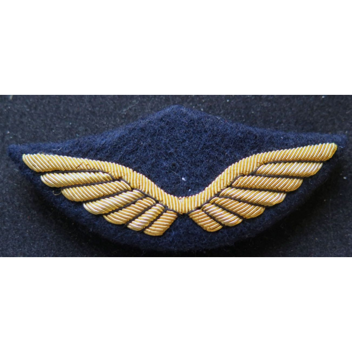 Insigne tissu de casquette d'officier de l'armée de l'air en cannetille