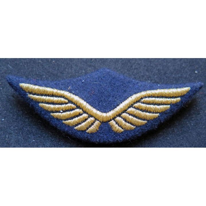 AIR : Insigne tissu de casquette d'officier de l'armée de l'air en fils dorés