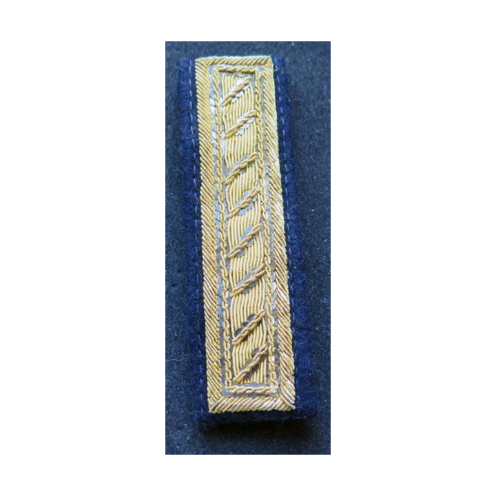 bande d'épaule d'officier armée de terre en cannetille