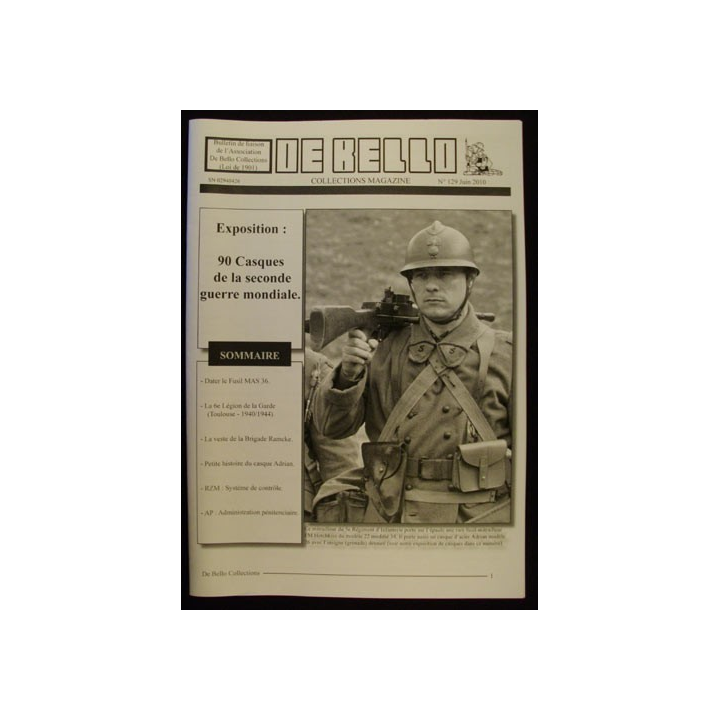 DE BELLO COLLECTIONS MAGAZINE N°129 JUIN 2010
