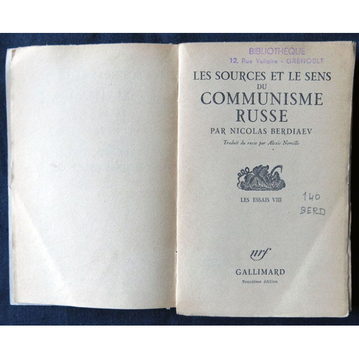 Signification du marxisme (1949) écrit par H.C Desroches aux éditions Ouvrières - F010