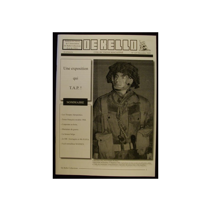 DE BELLO COLLECTIONS MAGAZINE N°127 DÉCEMBRE 2009