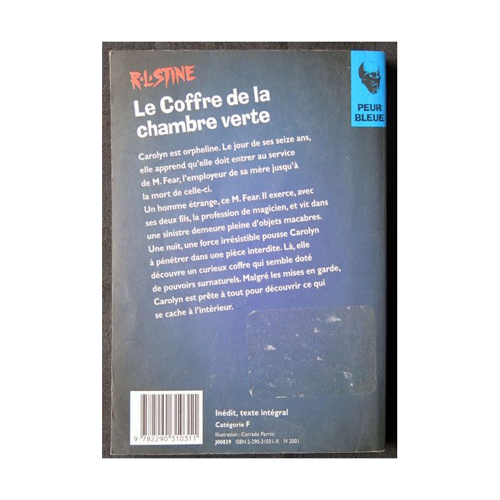 Le coffre de la chambre verte écrit par R.L. Stine aux éditions J'ai Lu - F013