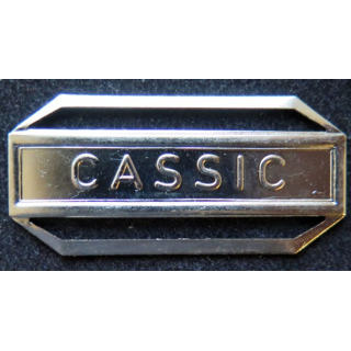 Barrette " CASSIC " en métal argenté