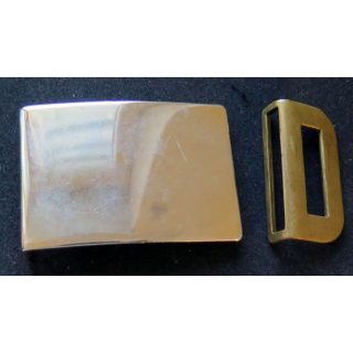 Boucle de ceinture en métal épais 5 x 7 cm avec mention 6-76