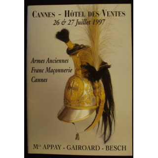 CATALOGUE APPAY - GAIROARD - BESCH CANNES 26 & 27 JUILLET 1997