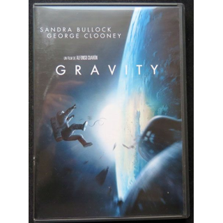 DVD intitulé GRAVITY avec George Clooney et Sandra Bullock
