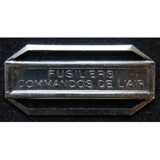 Barrette " FUSILIERS COMMANDOS DE L'AIR " en métal argenté