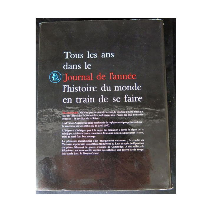 Journal de l'année 1970 - 1971  aux éditions Larousse - F014
