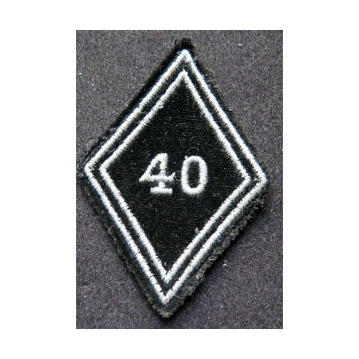 LOSANGE DE BRAS MODÈLE 45 : 40° régiment de transmissions troupe