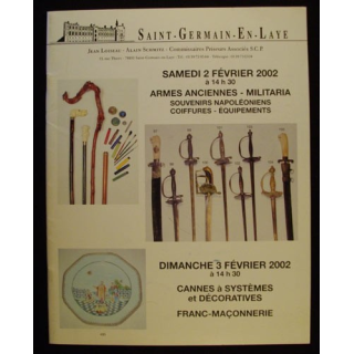 Catalogue illustré armes, épées, décorations, ordres franc-maçonnerie