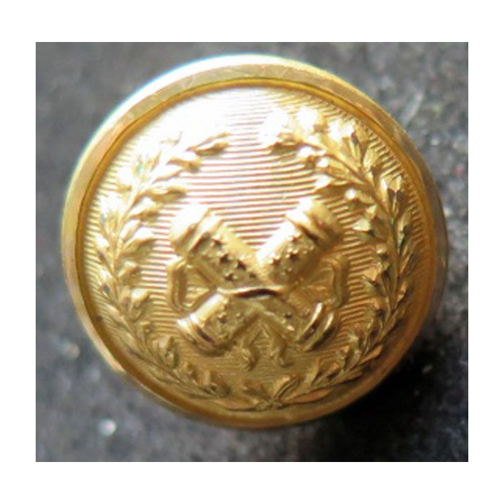 bouton d'uniforme militaire de maréchal 1,7 cm avec poinçons au dos