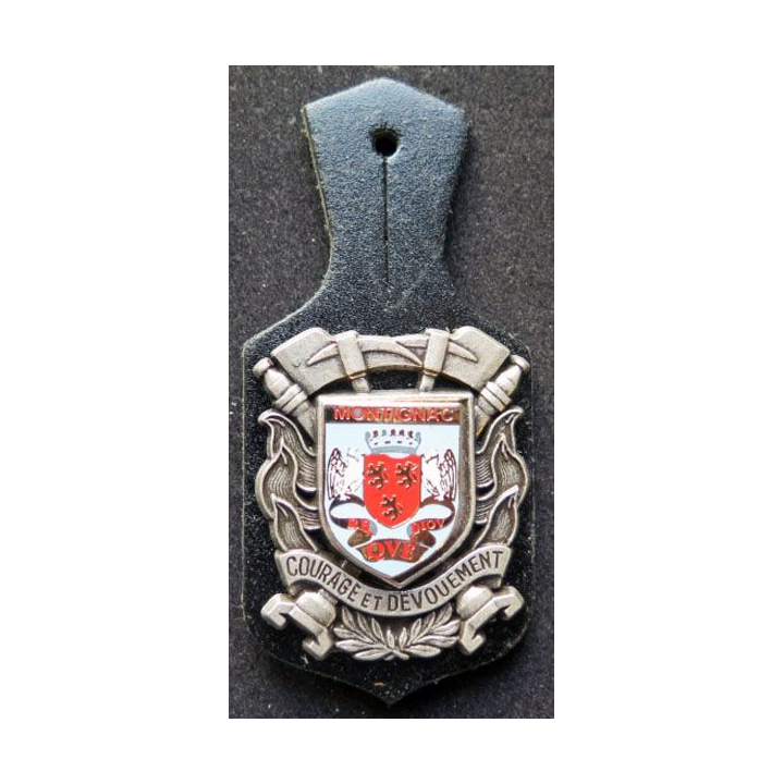 insigne métallique pompiers de Montignac fabrication Ballard