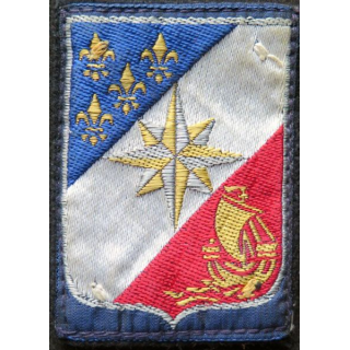 3° CA : insigne tissu du 3° Corps d'armée avec crochets