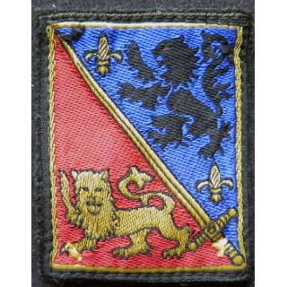 12 °DI :  insigne tissu de la 12° divission d'infanterie avec crochets
