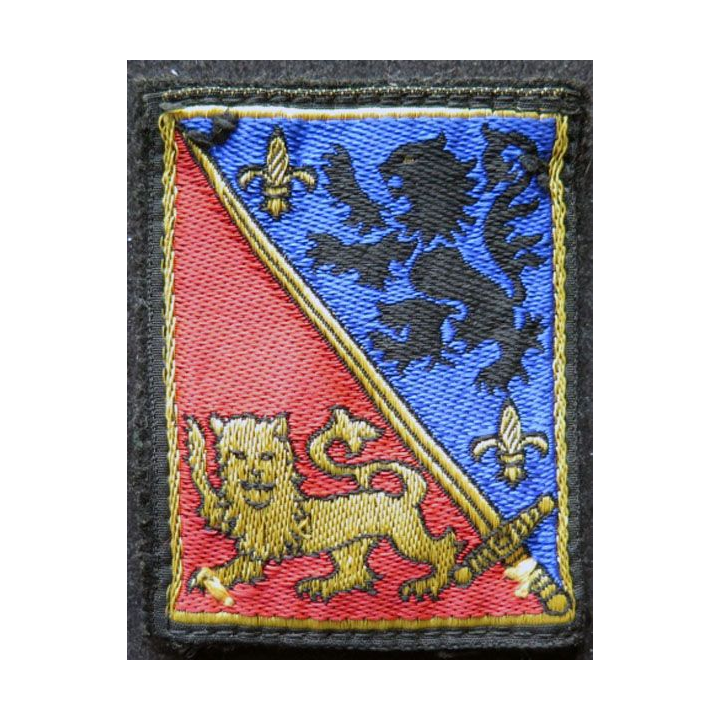 12 °DI :  insigne tissu de la 12° divission d'infanterie avec crochets