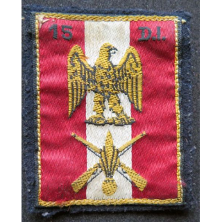 15° DI : insigne tissu de la 15° division d'infanterie