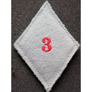 LOSANGE DE BRAS MODÈLE 45 : 3° section des ouvriers du commissariat armée de terre troupe